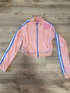 Dolls Kill Sugar Thrillz 2 cool 4 you cropped terry jacket- NWT